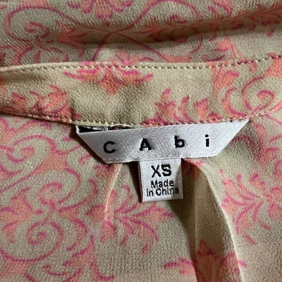 CAbi Long Sleeve Sheer Tunic, Cover-Up Size X-Small - Picture 4 of 4